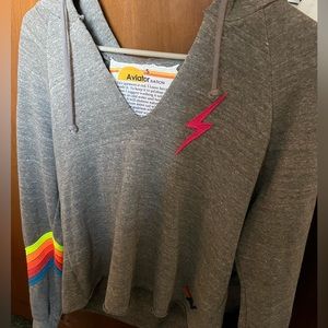 Aviator Nation Cropped Hoodie